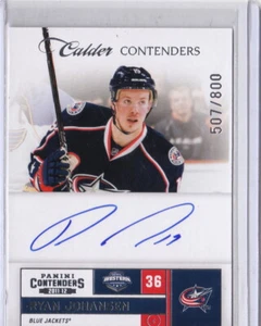 11/12 2011-12 Panini Contenders Auto #209 Ryan Johansen Blue Jackets /800 - Picture 1 of 1