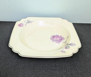Vintage 1930s Homer Laughlin WELLS Ceramic Bowl: Century Briar Rose, 8X8X1", USA - Picture 1 of 4