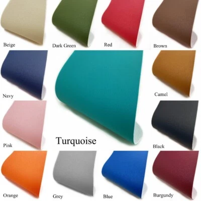 Grain Faux Leather PU Leatherette Fabric Heavy Duty Material Clothing DIY - Image 1 of 4