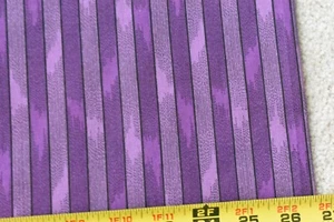 18" Long, Vintage, Purple Striped Quilt Cotton, P3788 - Picture 1 of 4
