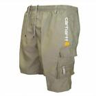 Men's Cargo Shorts Straight Thin Breathable Knee Solid Half Pockets Pants