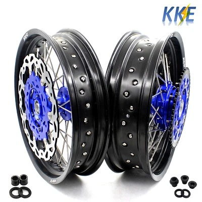 Ruedas KKE 17" Supermoto Cush aptas para Suzuki DRZ400 DRZ400E 2007 DRZ400S 2000 2022 Foto 1 de 4