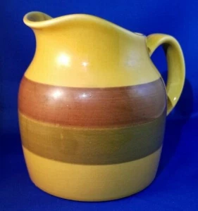 Jarra vintage a rayas Stavangerflint mediados de siglo moderna Noruega - Imagen 1 de 10