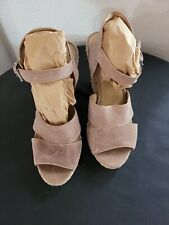 Michael Kors Size 8.5 Espadrille Wedge Suede Sandals