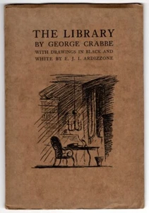 The Library George Crabbe de La More Press 1930 Edward ARDIZZONE illustrations - Picture 1 of 6