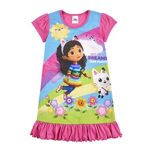 Gabbys Dollhouse Girls Nightdress Nightie, Official Gabbys Dollhouse Nightwear - Picture 1 of 6