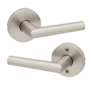 Kwikset Signature 154 MIL 15 6AL RCS  Milan Passage Lever Satin Nickel 91540-003 - Picture 1 of 4