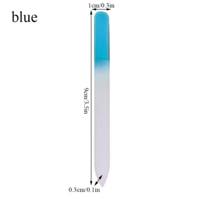 Цветные хрустальные стеклянные пилочки для ногтей двусторонние пилочка для маникюра педикюра США - Изображение 1 из 4