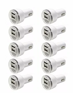 10PACK Dual USB Port Car Charger Adapter 2.1A For Samsung LG Apple universal - Picture 1 of 3