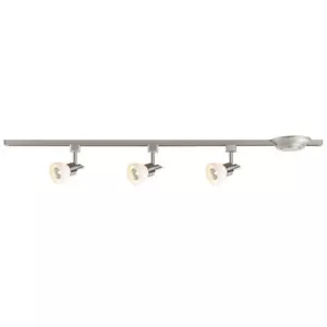 Brushed Nickel With Frosted Glass 3-Light Linear Track Lighting Kit - Picture 1 of 1