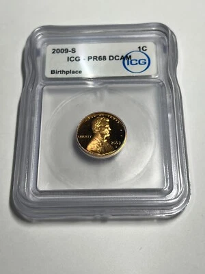 2009 S Lincoln Cent Penny ICG PR68 DCAM Early Childhood - Image 1 of 4