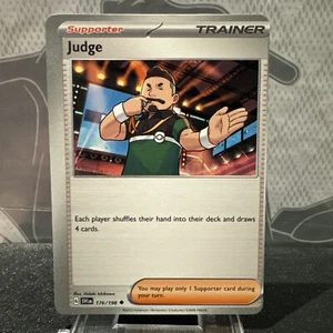MISCUT ERROR Judge 176/198 Scarlet & Violet Base Pokemon Trainer TCG CARD - Picture 1 of 11