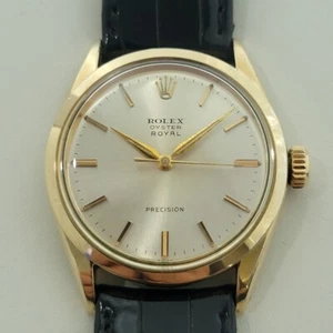 Rolex Oyster Royal Precision 6426 34mm Gold Capped Mens Manual Wind 1960s RA546 - Picture 1 of 12