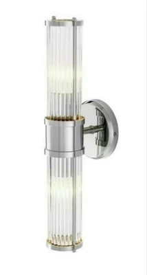 Aplique de pared Art Deco marino vintage níquel latón lámpara exterior luz impermeable Foto 1 de 3