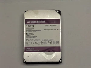 Western Digital Purple 10TB 7200RPM SATA 6Gb/s 3.5'' Surveillance HDD WD101PURZ - Picture 1 of 2