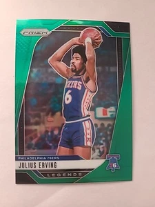 2024-25 Panini Prizm - Legends Julius Erving #292 Green Prizm - Picture 1 of 2