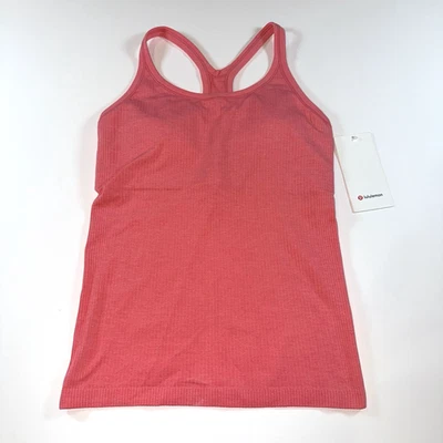 NWT Size 10 Lululemon Ebb to Street Tank Top Light Support B/C Cup Sakura Pink - Image 1 of 4