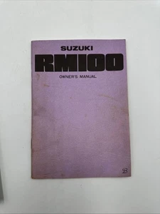 Suzuki RM100 Owner’s Manual Original Vintage Motocross Motorcycle - Picture 1 of 1