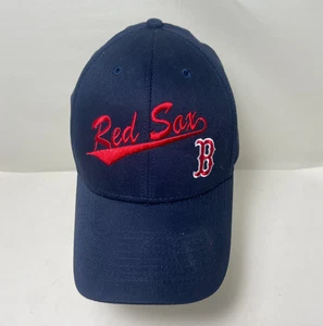 Fan Favorites Red Sox Ball Cap Hook and Loop Adjuster Embroidered Navy Blue Red - Picture 1 of 6