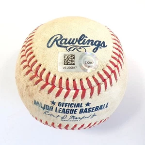 7-25-23 Rockies @ Nationals Game-Used Baseball Joey Meneses/Austin Gomber COA - Picture 1 of 3