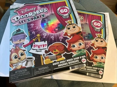 Disney Doorables Let’s Party Series 14 Wave Lot of 2 Multi-Peek Sealed Boxes NEW - Image 1 of 4