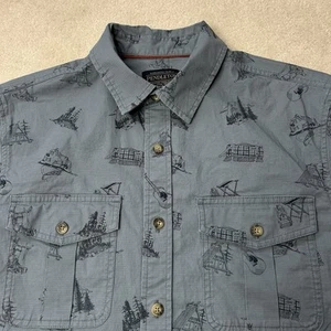 Pendleton Shirt Mens Medium Short Sleeve Riley Ripstop Button Up Camping Print - Picture 1 of 7