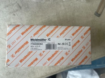 Weidmüller SDI 1CO P 7760056364 12A 300V Relay Socket Box of 20 NEW!!!! - Image 1 of 4