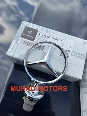 Mercedes-Benz 1976-1993 capó estrella emblema logotipo W124 W126 W123 190E genuino OEM💯 Foto 1 de 4