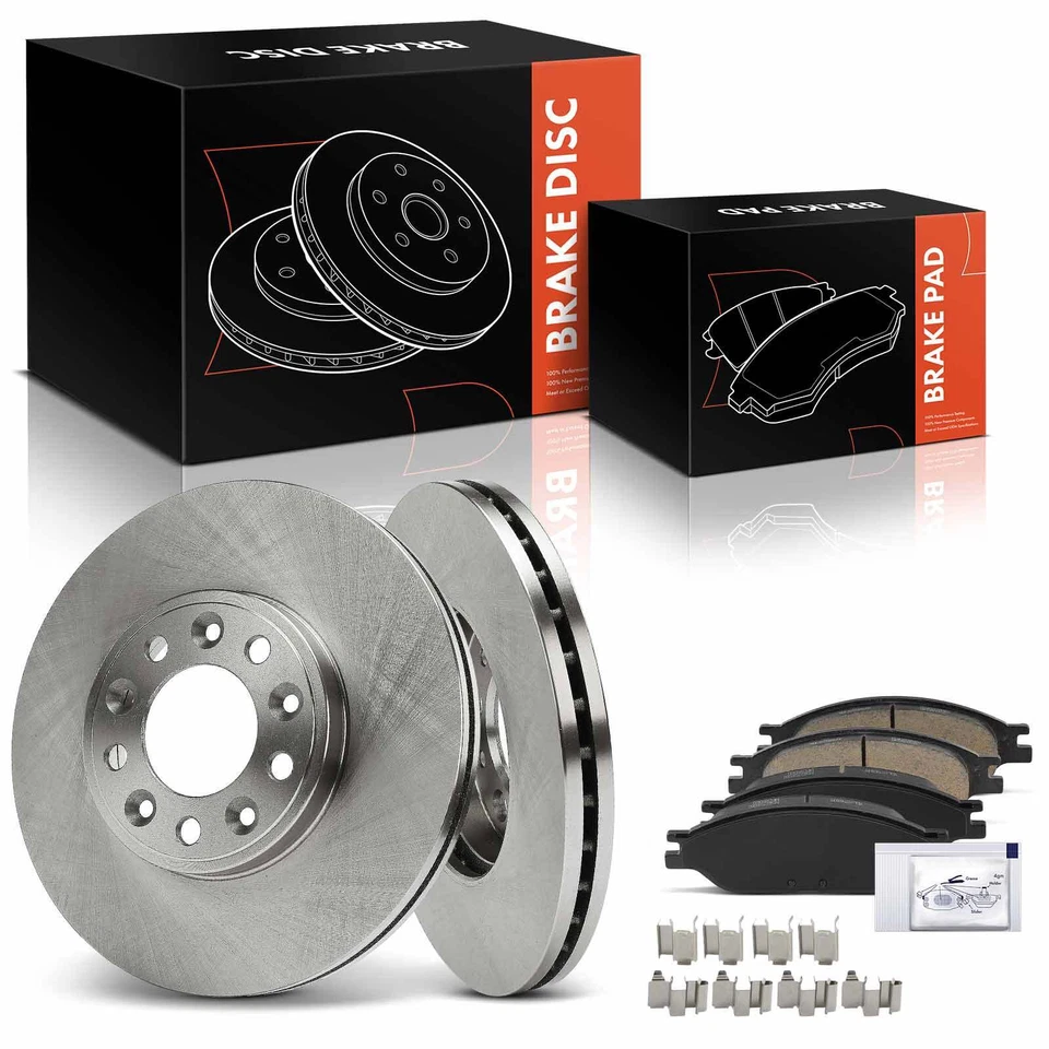 Дисковый ротор переднего бокового тормоза и керамическая тормозная колодка 6 шт для Ford Windstar 1999-2003 - Изображение 1 из 4