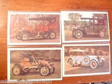 Lot of 4  Vintage Henry Austin Clark Jr. Museum Car Cards