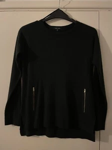 New Look Maternity Black Long Sleeve Jumper with Stretch Panels - UK Size 10 - Picture 1 of 8