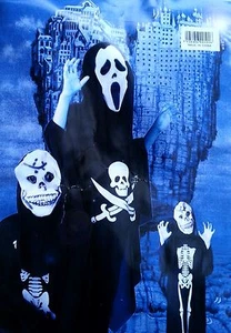 Unisex Kids Ghost Bones Skeleton Halloween Costume Cosplay Dress Party - Picture 1 of 3