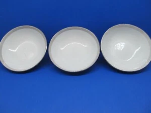Mikasa Cascade Gray 6 1/2" Coupe Cereal Bowls Bundle of 3 - Picture 1 of 12