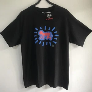 Uniqlo UT Archive T shirt Keith Haring Black Crew Neck Short Sleeve NWT Size XL - Picture 1 of 10