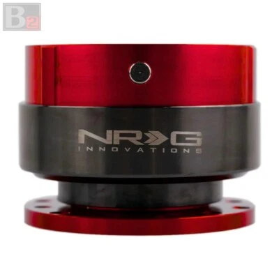 NRG Gen 2.0 Red Steering Wheel Quick Release Hub Kit Universal Fitment - Image 1 of 4