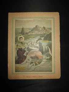 ancien cahier P.L.M. train chemin de fer Haute Loire fin XIX ème - Imagen 1 de 3