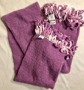 GIRL’S KNIT SCARF LILAC CHENILLE SPARKLE CHILD ONE SIZE by GK Elite NWT! - Picture 1 of 6