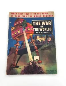 H.G. 1938 vintage Wells La Guerra de los Mundos #711 Whitman Pulp Magazine Digest - Imagen 1 de 6