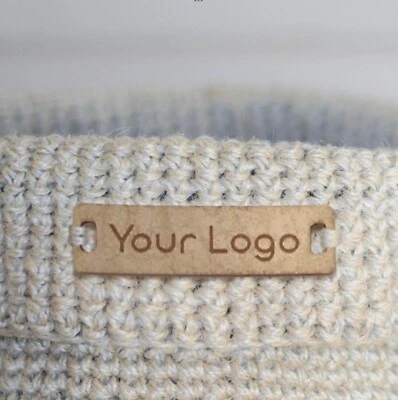 Personalisierte Flatlay 28mmx12mm Handarbeit Rechteck Kunstleder Etiketten 002 - Bild 1 von 4