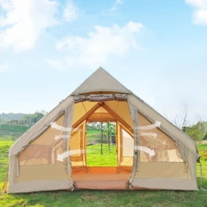 Inflatable Cabin Camping Tent With 210D Silver Coated Oxford Fabric for 4 person - Picture 1 of 9