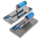 Haumax Glättkelle Zahnkelle Trockenbau Fliesen Spachtel Kellen-Set 280mm Bau