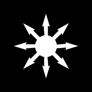 Chaos Star Symbol - vinyl sticker decal arms arrows 8 - Picture 1 of 2