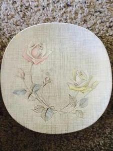 J & G Meakin English Staffordshire Rose Duet Dessert/Bread Plate (chipped) - Picture 1 of 5