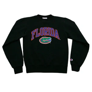 Champion Florida Gators Sweatshirt Mens Extra Small Black Pullover Crewneck NCAA - Picture 1 of 13
