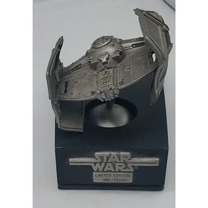 RAWCLIFFE STAR WARS DARTH VADER TIE FIGHTER PELTRE CON BASE 1993 LIMITADA - Imagen 1 de 3