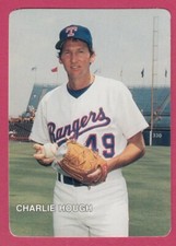 1987 Mothers Cookies # 3 Charlie Hough -- Texas Rangers 