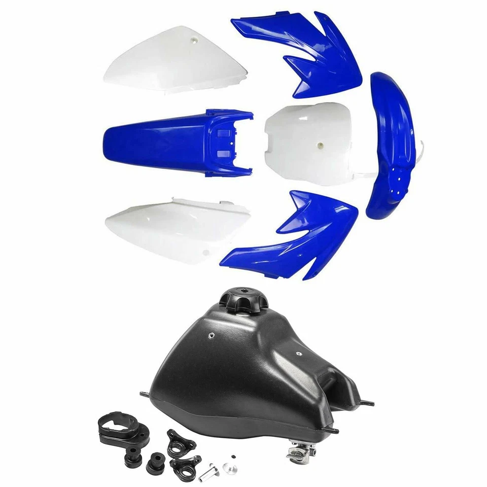 Kit de carenado de guardabarros de plástico y tanque de combustible para moto de cross CRF70 XR 125cc 140cc Foto 1 de 4