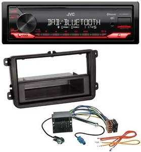 JVC Bluetooth USB DAB MP3 Autoradio für VW Passat 05-10 Polo 09-14 Scirocco ab 0 - Bild 1 von 7