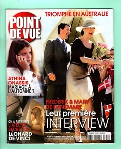 ▬►POINT DE VUE n°2956 - 2005 Frederik May Danemark Athina Onassis Léonard Vinci - Picture 1 of 2