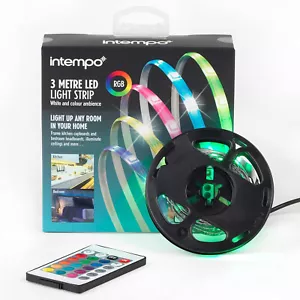 Intempo Sync Strip LED Lights Multi-Colour Changing 5M White & Colour Modes - Picture 1 of 6